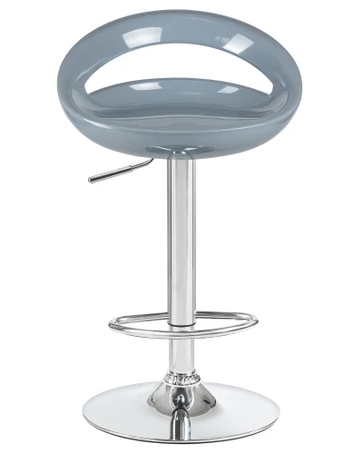 Стул барный набор 2 шт. SET-2 1010-LM DISCO, цвет сиденья серый, цвет основания хром Dobrin, /полимер, ножки/металл/хром, размеры - 790*1000***470*440 фото 7