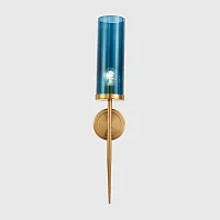 Настенный светильник DELPHY WALL H60 Синий 179853-26 ImperiumLoft синий 1 лампа, основание золотое в стиле современный лофт 