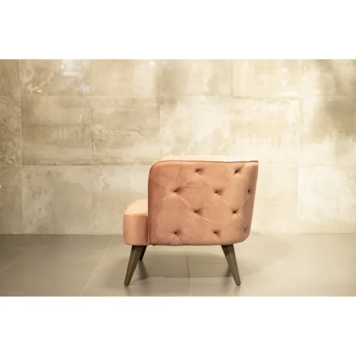 Кресло Gloria 700955 Milosh Tendence, розовый/велюр, ножки/дерево/серый, размеры - 730**800*800**мм фото 10