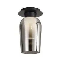 Светильник потолочный Nora 8287 Mantra хром 1 лампа, основание чёрное в стиле современный 