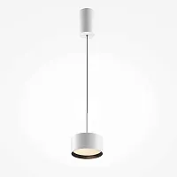 Светильник подвесной LED Glare P102PL-12W3K-W Maytoni белый на 1 лампу, основание белое в стиле хай-тек современный 