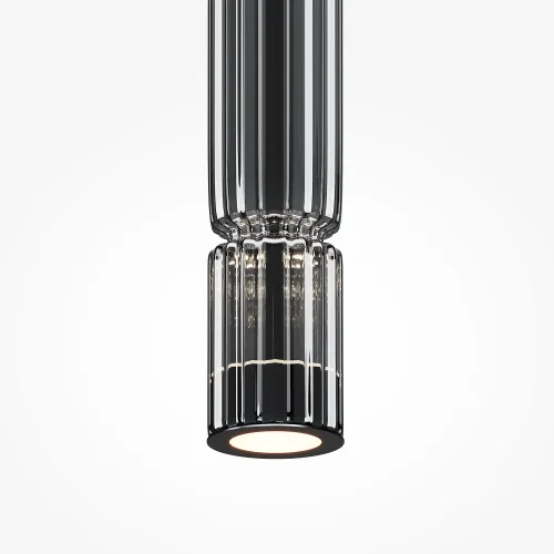 Светильник подвесной LED Ordo MOD272PL-L12B3K1 Maytoni чёрный 1 лампа, основание чёрное в стиле современный трубочки фото 3