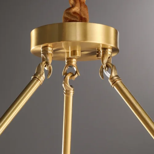 Люстра подвесная ADONICA CH D85 195462-23 ImperiumLoft прозрачная на 16 ламп, основание латунь в стиле современный фото 9