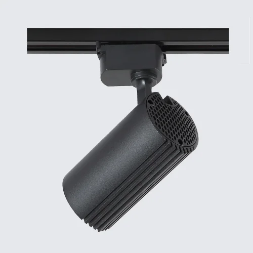 Трековый светильник LED CLT 0.31 007 20W BL Crystal Lux чёрный для шинопроводов серии Clt 0.11 чёрный фото 2