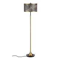 Торшер Bergi 5064/2F Odeon Light серый бежевый на 2 лампы, основание чёрное античное бронза в стиле современный 