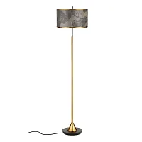 Торшер Bergi 5064/2F Odeon Light серый бежевый на 2 лампы, основание чёрное античное бронза в стиле современный 