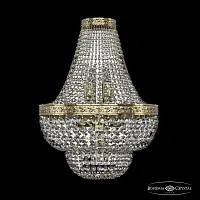 Бра 19101B/H1/35IV G Bohemia Ivele Crystal прозрачный 4 лампы, основание золотое в стиле классика sp