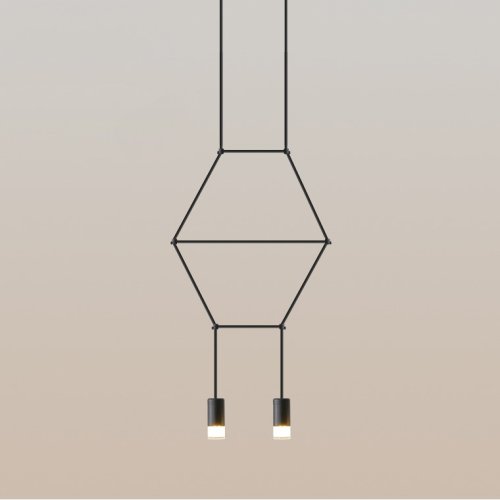 Светильник потолочный Via 2 168477-26 ImperiumLoft белый 2 лампы, основание чёрное в стиле современный  фото 2