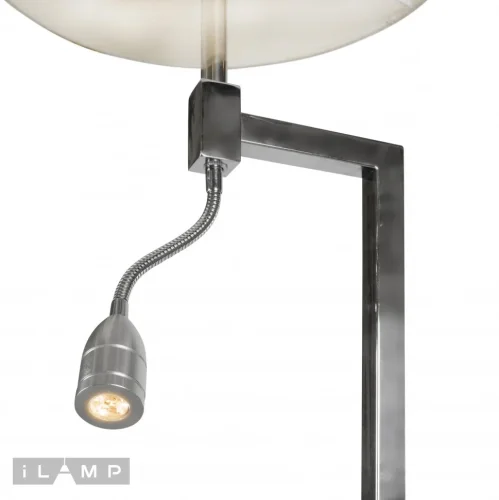 Торшер City LJ001 CR iLamp для чтения белый 1 лампа, основание хром в стиле современный американский
 фото 3