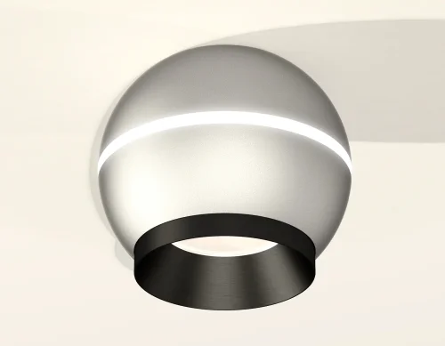 Светильник накладной Techno spot XS1103001 Ambrella light серебряный 1 лампа, основание серебряное в стиле современный круглый фото 2