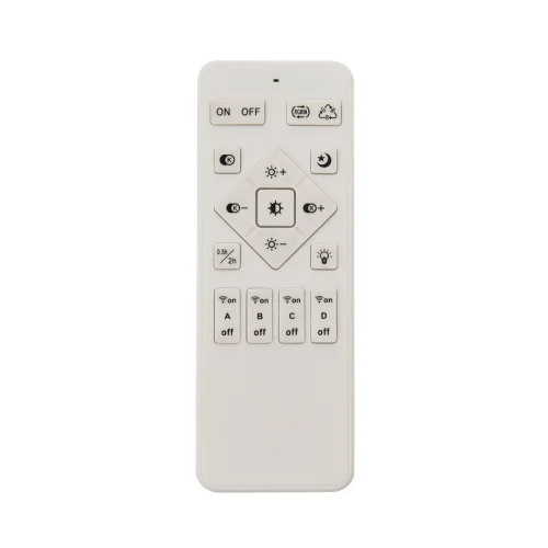 Люстра потолочная LED с пультом Alis Smart 8380/45CL Lumion белая на 1 лампу, основание белое в стиле современный хай-тек сири яндекс алиса с пультом фото 3