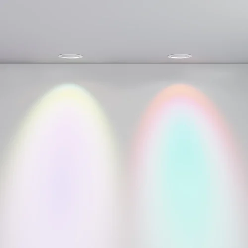 Светильник точечный LED Lens DL105-12W4K-W Maytoni белый на 1 лампу, основание белое в стиле современный хай-тек круглый фото 10