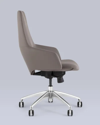 Кресло офисное TopChairs Bow, серый УТ000038541 Stool Group, /, ножки//хром, размеры - ****720*640 фото 2