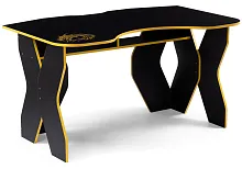 Компьютерный стол Вивианн черный / желтый 474250 Woodville столешница чёрная из лдсп