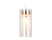 Светильник подвесной TR3660 Ambrella light прозрачный 1 лампа, основание золотое в стиле классический современный 