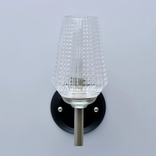 Бра Альгеро 285021201 MW-Light прозрачный на 1 лампа, основание серебряное в стиле классический  фото 4