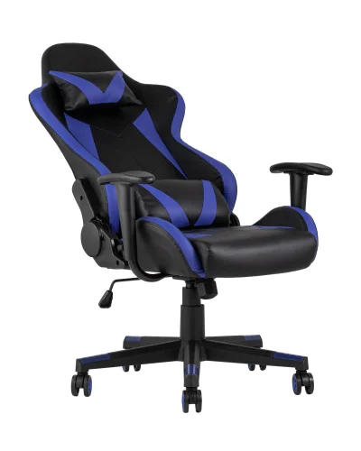 Кресло спортивное TopChairs Gallardo, синее УТ000004572 Stool Group, синий/экокожа, ножки/металл/чёрный, размеры - ****660*640 фото 7