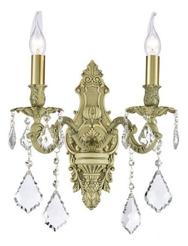 Бра Barolo E 2.1.2.300 W Dio D'Arte без плафона на 2 лампы, основание белое в стиле классический барокко 