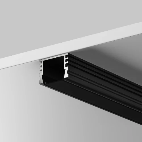 Рассеиватель для профиля 16×12 (Чёрный, 2 м), ALM-005-B-DF-2M 642024 Maytoni цвет LED K, световой поток Lm фото 4
