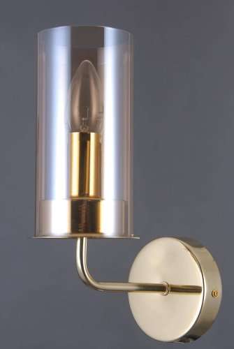 Бра Licia VL1924W01 Vele Luce янтарный на 1 лампа, основание золотое в стиле современный  фото 2