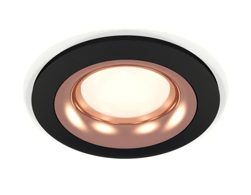 Светильник точечный XC7622006 Ambrella light розовый чёрный 1 лампа, основание чёрное в стиле хай-тек современный 