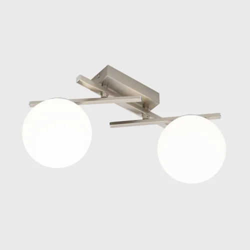 Светильник потолочный LED Dorsy CL223121 Citilux белый на 2 лампы, основание матовое хром в стиле современный шар фото 3