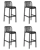 Стул барный набор 4 шт. SET-4 777PP-LMZL CHLOE BAR, цвет черный Dobrin, /полимер, ножки/пластик/чёрный, размеры - *1020***455*510 Стул барный набор 4 шт. SET-4 777PP-LMZL CHLOE BAR, цвет черный Dobrin, /полимер, ножки/пластик/чёрный, размеры - *1020***455*510