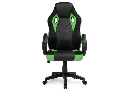 Кресло игровое Kard black / green 15249 Woodville, зелёный/искусственная кожа, ножки/пластик/чёрный, размеры - *1210***620*690 фото 2