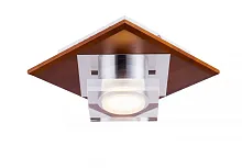Светильник потолочный LED Natura 073.1 Led venge Lucia Tucci прозрачный 1 лампа, основание коричневое в стиле современный 