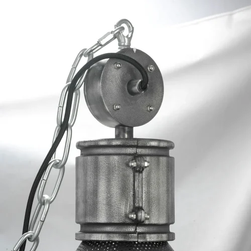 Светильник подвесной лофт Ajo LSP-8136 Lussole чёрный 1 лампа, основание чёрное в стиле лофт  фото 4