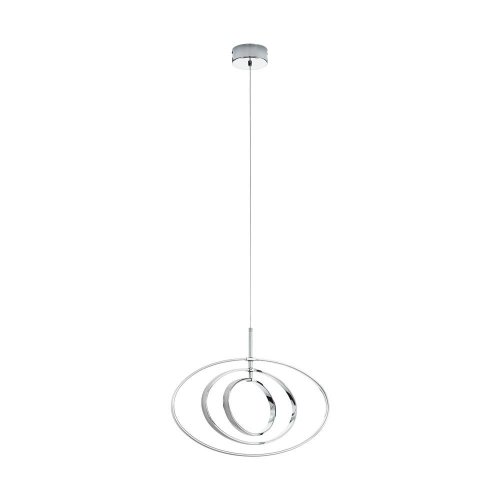 Светильник подвесной LED Pausia 97435 Eglo хром 1 лампа, основание хром в стиле хай-тек современный 