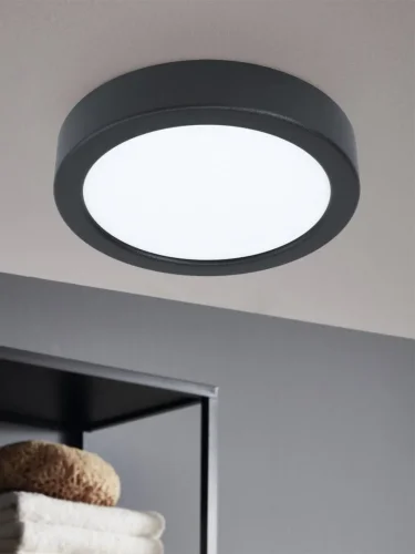 Светильник накладной LED Fueva 5 99233 Eglo чёрный белый 1 лампа, основание чёрное в стиле современный круглый фото 2