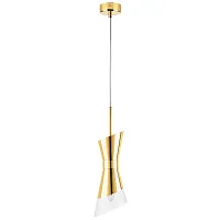 Светильник подвесной Strato 817012 Lightstar золотой 1 лампа, основание золотое в стиле арт-деко современный 