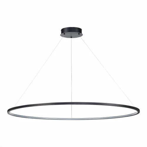 Светильник подвесной LED St603 In ST603.443.57 ST-Luce чёрный 1 лампа, основание чёрное в стиле хай-тек кольца фото 2