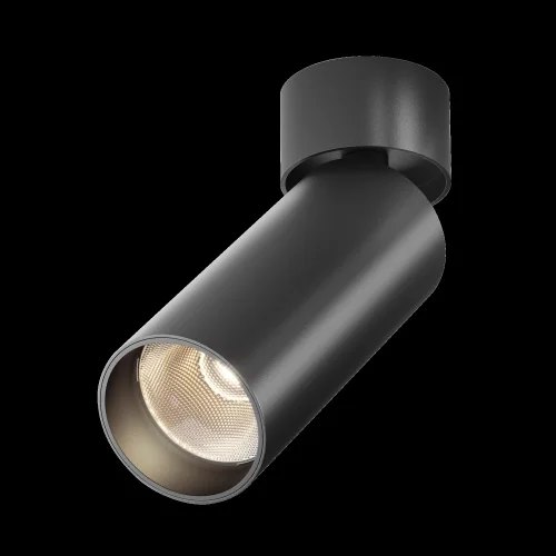 Светильник накладной Focus LED C055CL-L12B3K-W-B Maytoni чёрный на 1 лампу, основание чёрное в стиле современный хай-тек круглый фото 12