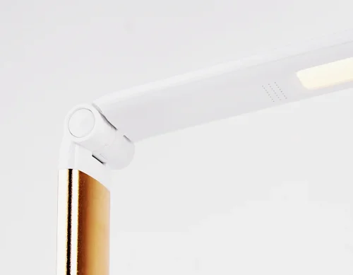 Настольная лампа LED DE525 Ambrella light белая 1 лампа, основание белое полимер в стиле хай-тек современный беспроводная зарядка фото 3