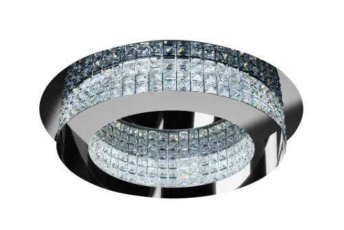 Люстра потолочная LED с пультом Event WX7005-1C60 CR iLedex прозрачная хром на 1 лампу, основание хром в стиле хай-тек современный с пультом фото 3