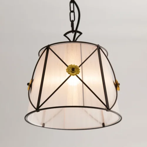 Светильник подвесной Дрезден CL409212 Citilux белый 1 лампа, основание коричневое в стиле классический кантри  фото 7