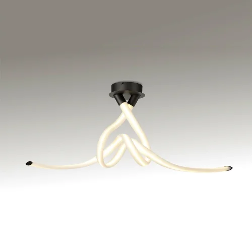 Светильник потолочный LED Armonia 6793 Mantra белый 1 лампа, основание чёрное в стиле современный хай-тек  фото 2