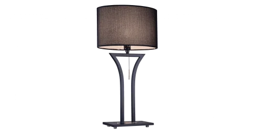 Настольная лампа BRISTOL T892.1 Lucia Tucci чёрная 1 лампа, основание чёрное металл в стиле современный 