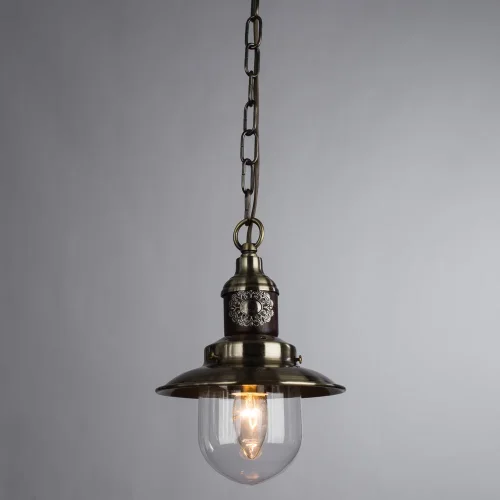 Светильник подвесной Sailor A4524SP-1AB Arte Lamp прозрачный 1 лампа, основание античное бронза в стиле кантри  фото 2
