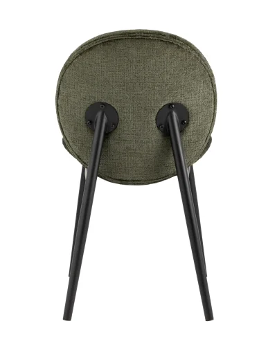 Кресло Эллиот, зеленый (набор 2 шт) УТ000036657 Stool Group, зелёный/ткань, ножки/металл/чёрный, размеры - ****480*610 фото 6