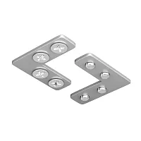 Соединитель угловой для шинопроводов 2шт. Magnetic track system Exility TRA034CL-SC-42S Maytoni серебряный в стиле для светильников серии Magnetic track system Exility магнитный exility тонкая магнитная встраиваемый натяжной потолок