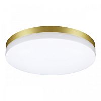 Потолочный светильник LED Opal 358892 Novotech уличный IP54 золотой 1 лампа, плафон белый в стиле хай-тек современный LED