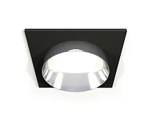 Светильник точечный Techno spot XC6521022 Ambrella light серебряный чёрный 1 лампа, основание чёрное в стиле модерн хай-тек квадратный