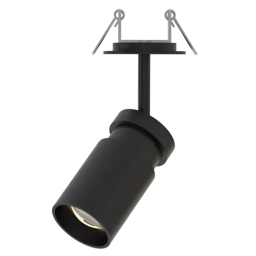 Спот с 1 лампой Presto A6187PL-1BK Arte Lamp чёрный LED в стиле хай-тек современный встраиваемый