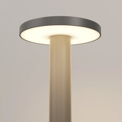 Парковый светильник LED Wald O420FL-L12GF Maytoni уличный IP65 серый чёрный на 1 лампу, плафон серый чёрный в стиле хай-тек современный LED фото 7