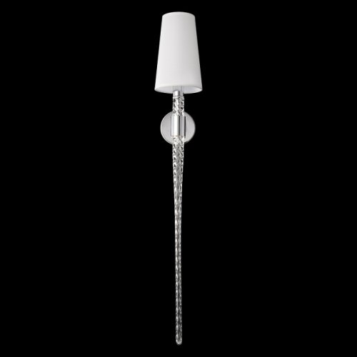 Бра LUMINOUS AP1 CHROME Crystal Lux белый на 1 лампу, основание хром в стиле классический фото 3