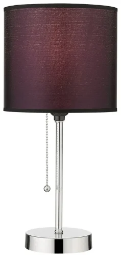 Настольная лампа 291-124-01 Velante фиолетовая 1 лампа, основание хром металл в стиле современный 