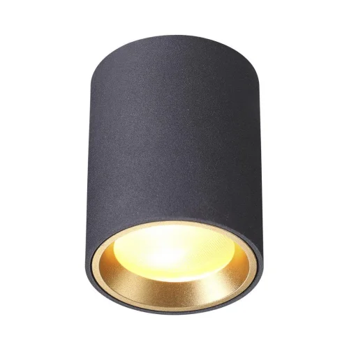 Светильник накладной Aquana 4205/1C Odeon Light чёрный 1 лампа, основание чёрное в стиле современный хай-тек круглый